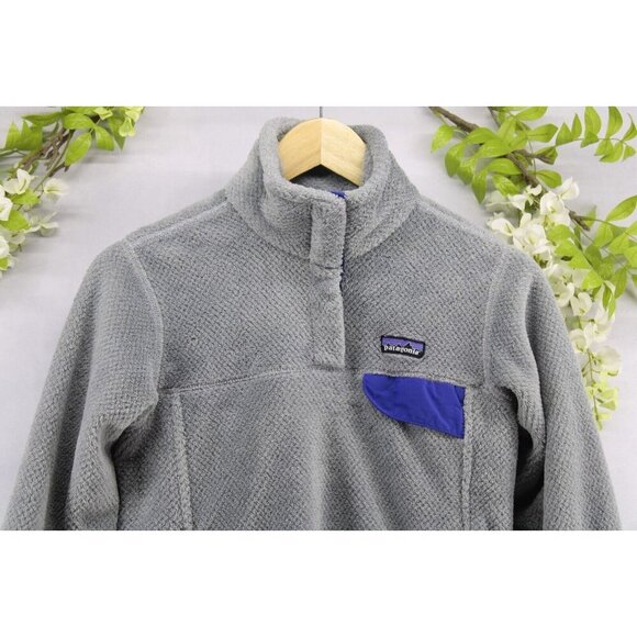 Patagonia Women's Re-Tool Snap-T Fleece Gray Pullover Jacket Size S - Picture 3 of 7